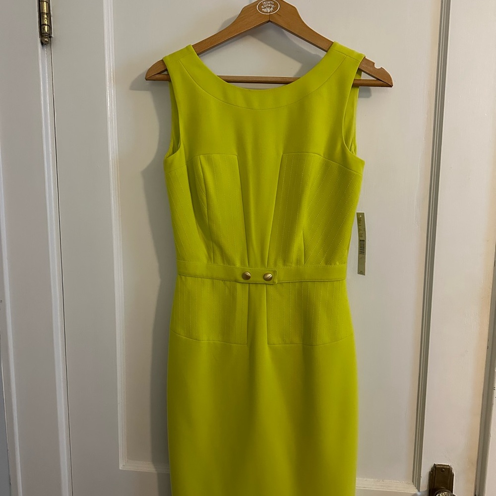 ANTONIO MELANI Vibrant Yellow Midi Dress